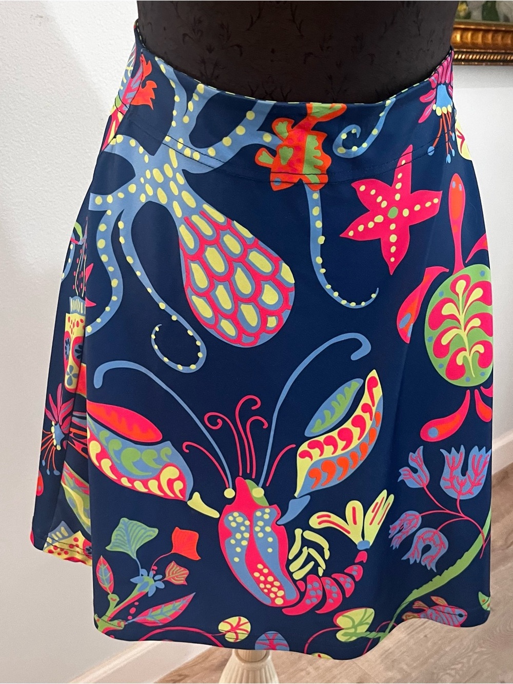 Gretchen Scott Marine Life Mini Skirt Colorful Small